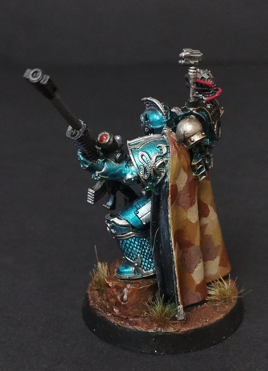 Finally finished painting Exodus, first time painting a camo cloak, that alone took like 5 hours