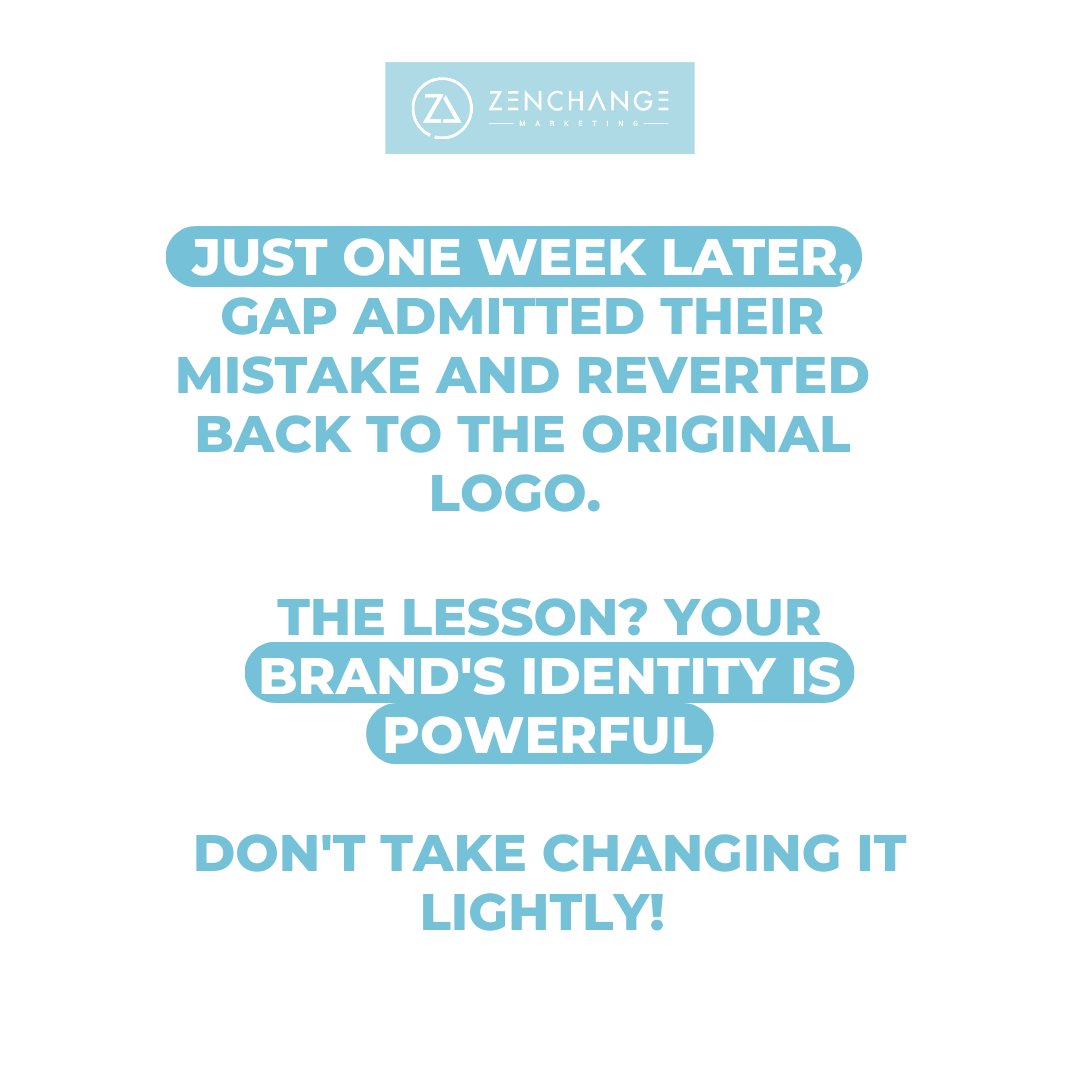 On today's #MarketingFailFriday, we're taking a closer look at the Gap logo redesign.

Remember, even the biggest brands make mistakes. But it's how you respond and learn from them that truly matters!

#marketingfail #gap #gaplogo #gaplogoredesign