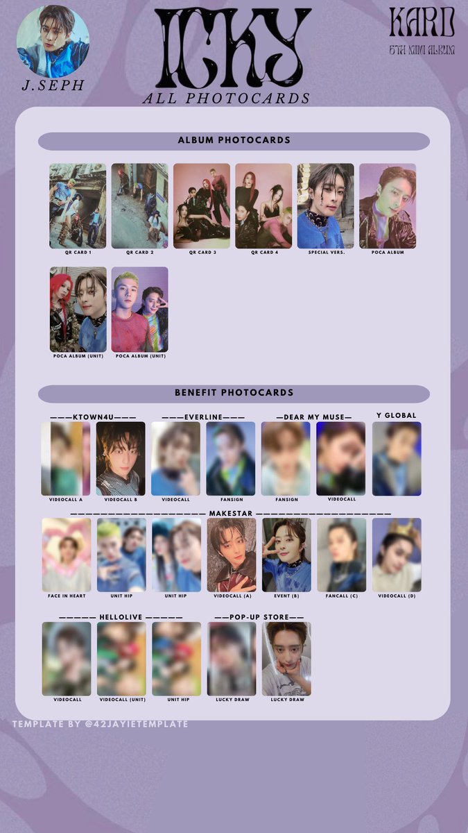 42jayietemplate's tweet photo. [WORKING ON]

KARD Icky OT4 ALL PHOTOCARDS template

- 카드 Icky OT4 ALL PHOTOCARDS 포카 리스트 -

ʚ 09.06.2023 update ɞ

#ICKY #KARD #kardtemplate #KARDICKY #IckyKard https://t.co/oRWkMfPIc3