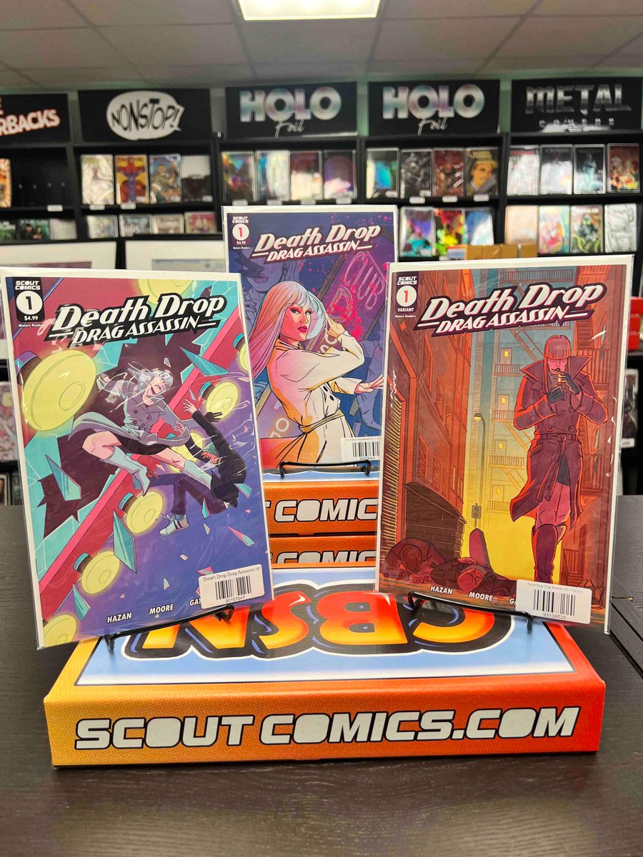 Hey Comic Fans! Scout Comics and Entertainment is celebrating Pride Month with amazing titles like Death Drop Drag Assassin only from Scout Comics. Happy reading
#comics #pride #pridemonth #comicbooks #comiccollector #comicseller #comicculture #comicfamily #comicfans #comicnerds