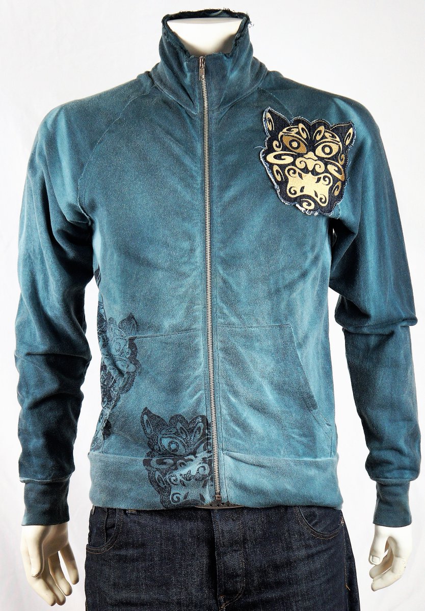 JCUSLondon's tweet image. Hand Dyed🔥Special Hand Print Track JkT.  
Style: JC-102 Raging Tiger 
Fabric: 100% Cotton / 11oz French Terry