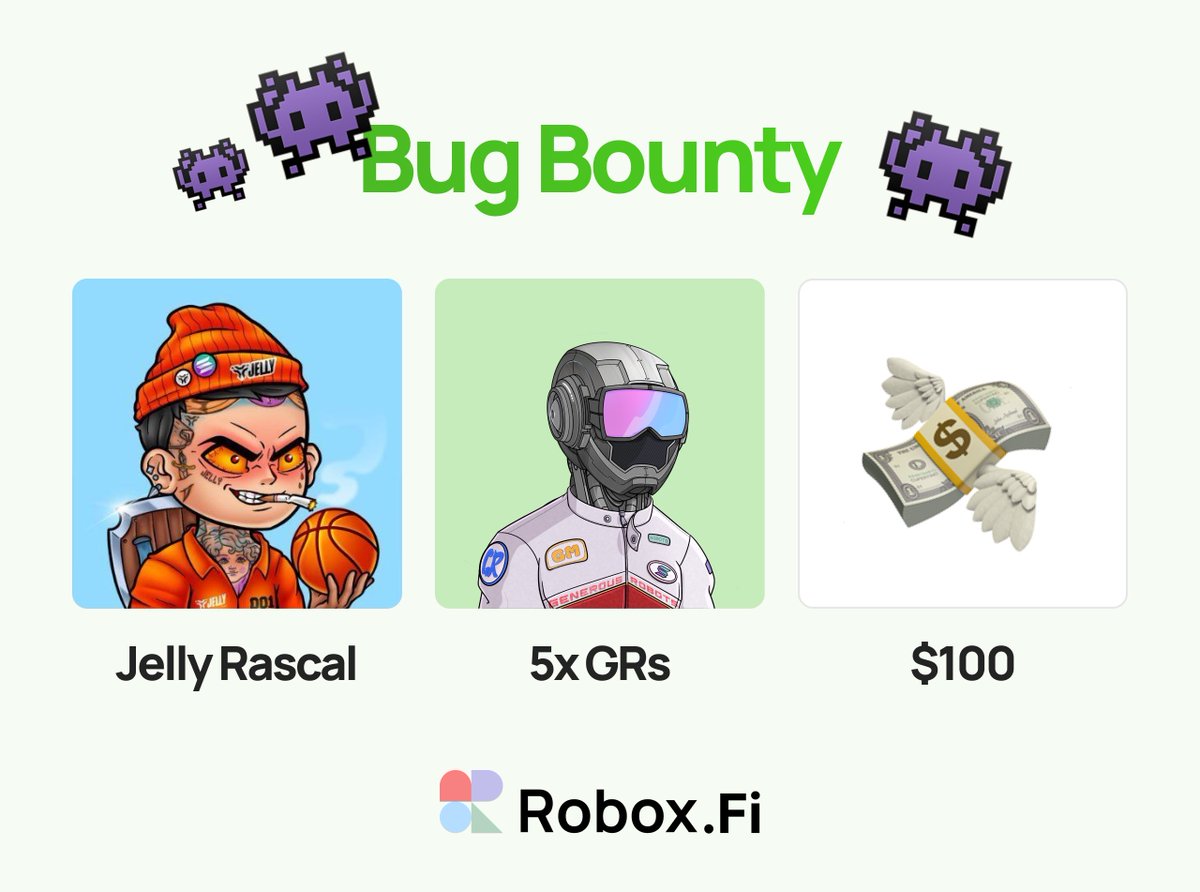 We're launching a Bug Bounty Program! 👾 Top 3 exploit detectives will be rewarded 💰 You have a week to discover vulnerabilities. For more details, check out the linked document below 👇 (1/2)