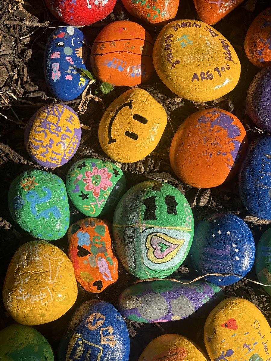 #HolmesHawks highlighted our adventures in learning during our final Hawks Nest this year. All students and teachers painted a rock that captures their favorite adventure during the 22/23 school year. ⁦<a href="/OakPark97/">Oak Park District 97</a>⁩ ⁦<a href="/TheLeaderinMe/">The Leader in Me</a>⁩