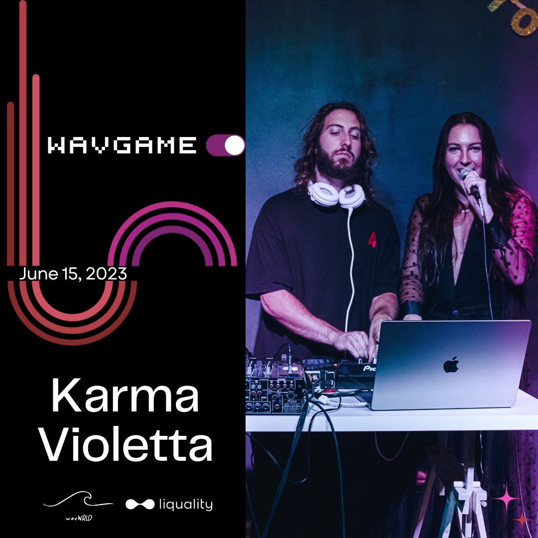 Announcing the LAST artist of the first iteration of the wavGAME!

Get ready for the ultimate 1-on-1 experience. First one to the end wins big. Stay tuned!!

<a href="/KarmaVioletta/">KarmaVioletta</a> x wavGAME

6.15.23 👀🌊👾🤝