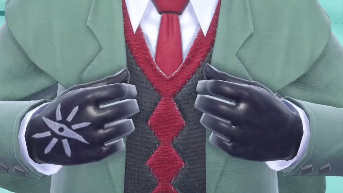 gloves solo red necktie 1boy necktie male focus black gloves  illustration images
