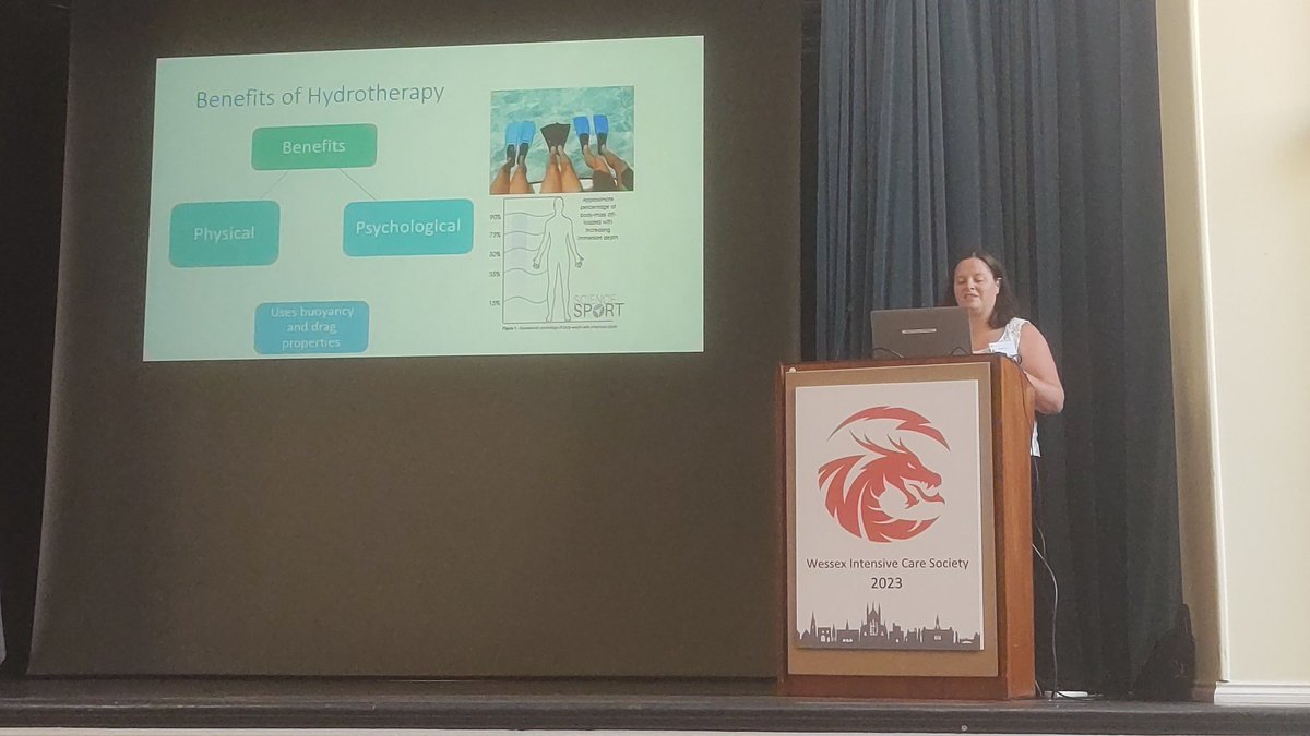 Physio Debbie Cox from Portsmouth: Can an invasively ventilated ICU patient receive hydrotherapy? It turns out the answer is yes! 8 successful sessions 🤿