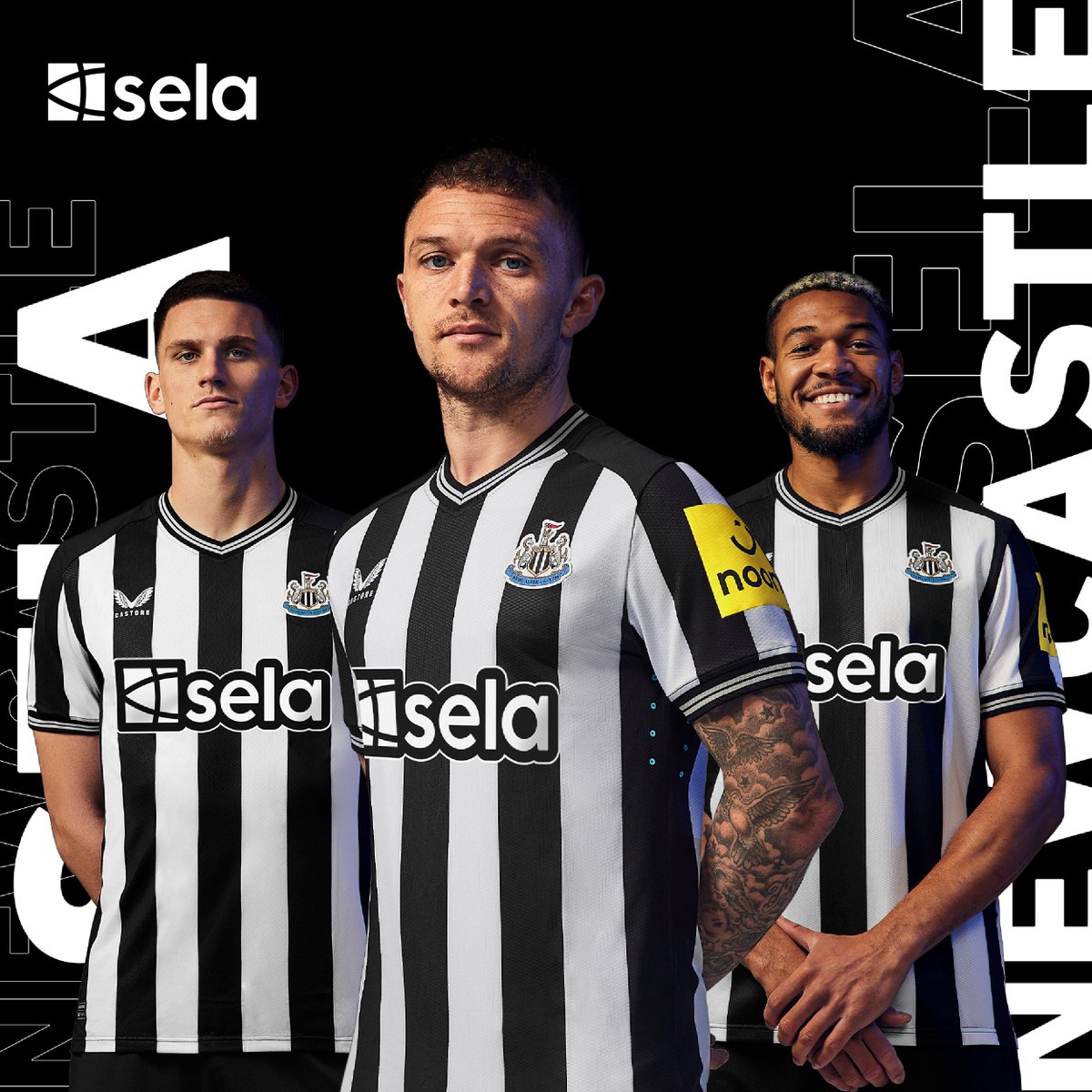 Sela's tweet photo. Sela is honoured to become the @nufc shirt sponsor!

تفخر شركة صلة كونها الراعي الرسمي لقميص نادي نيوكاسل @nufc!

#Sela #NUFC #Magpies #Football #Sponsorship https://t.co/d43UquLQ8e