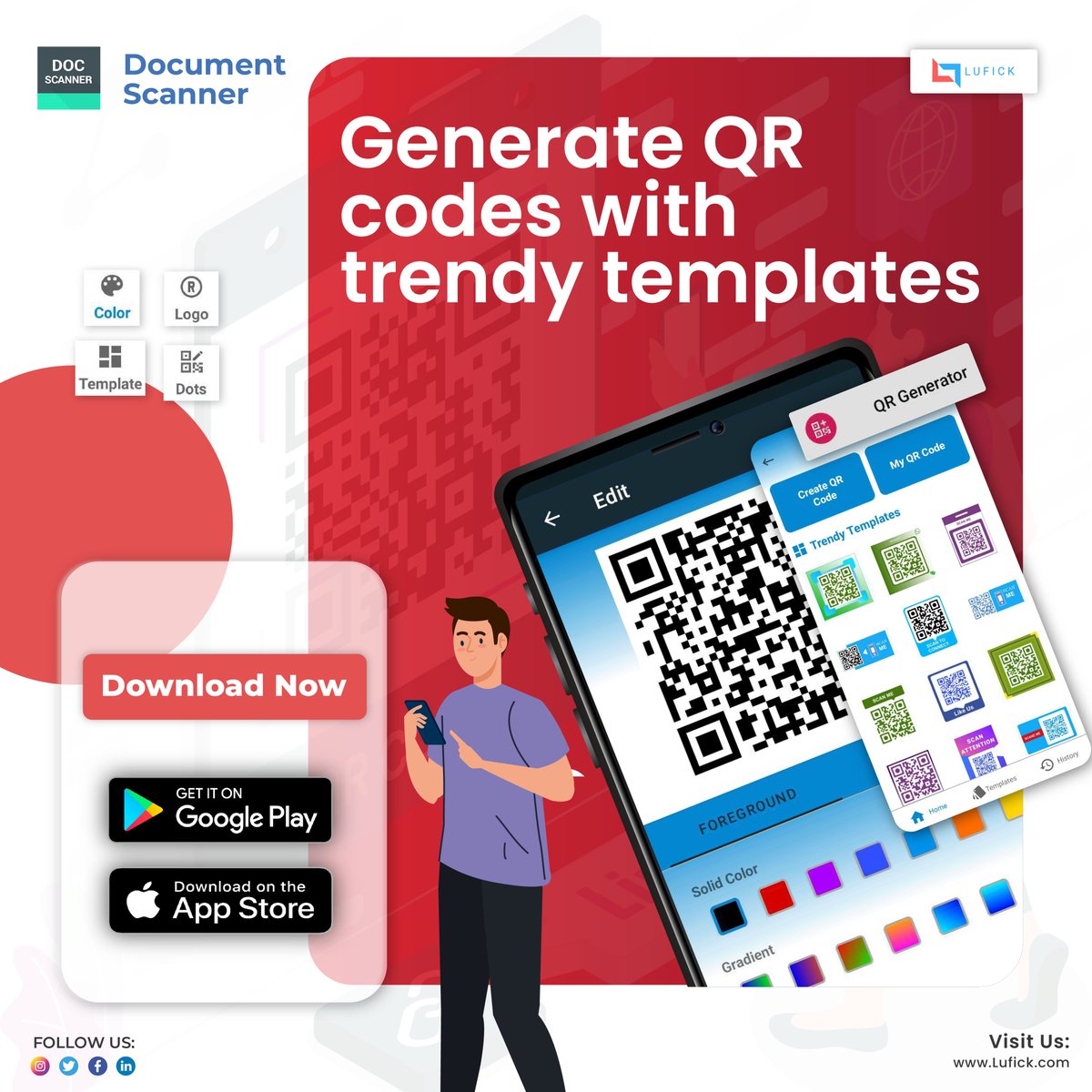 Lufick3's tweet photo. Generate QR codes and QR scanner For your Business with the Document Scanner App.
Download the Document Scanner App Today.
Available on Play Store and Apple Store
https://t.co/YDftoDe6hm

#DocumentScanner #Onlinepdf #lufick #Pdfscanner #scansafe #portablescanner #documentscanning https://t.co/6KeZVSU6Hu
