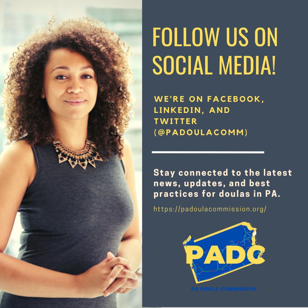 Share our content with your networks so they can learn about doula professional resources, news, and opportunities happening across PA and more!

#doula #doulas #PADoula #PADoulas #doulasupport #doulacare #doulaaccess #healthequity #maternalhealth #maternalmorality