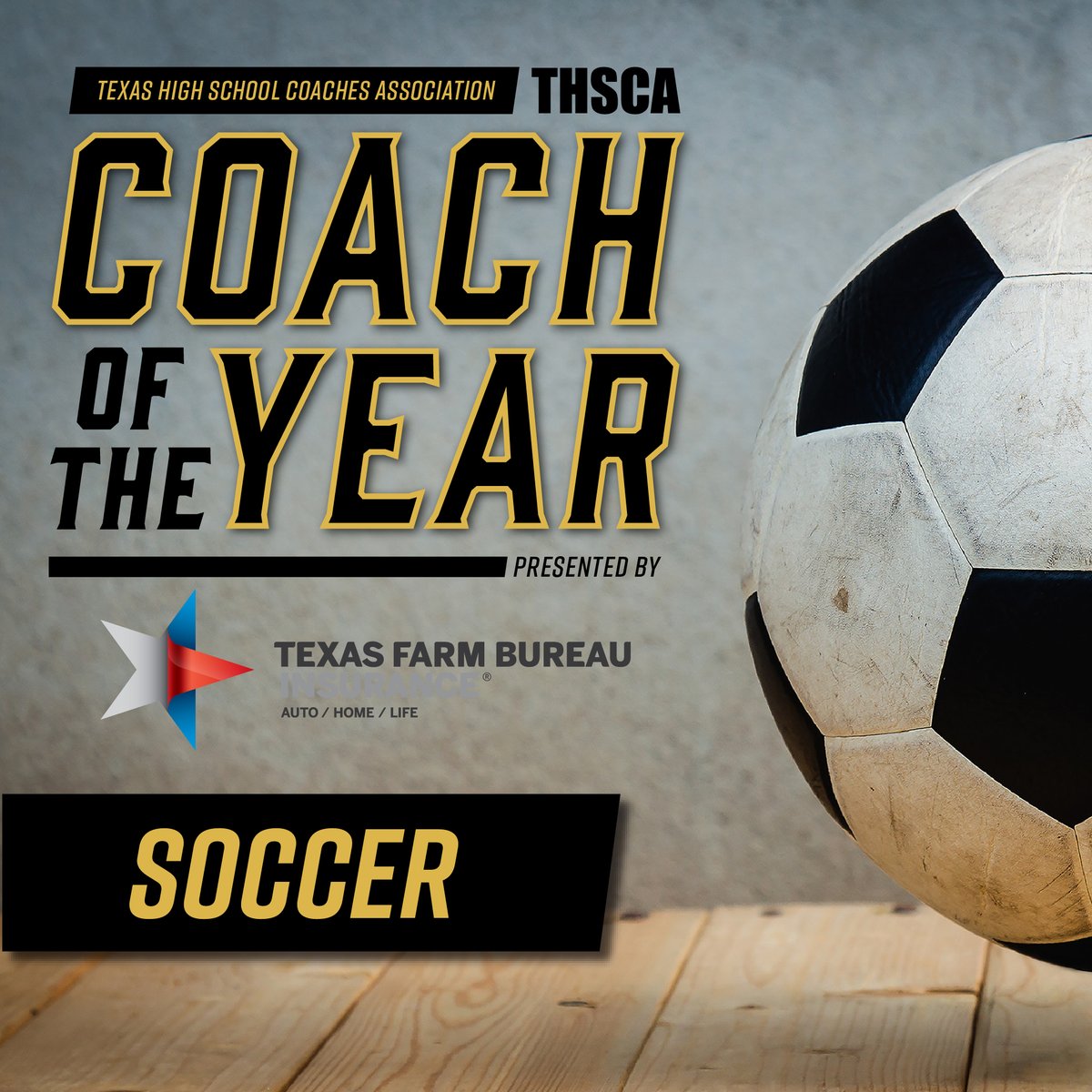 We are honored to congratulate the 2022-2023 THSCA Soccer Regional Coach of the Year winners presented by @TXFBinsurance! These coaches are so deserving of this honor!    

⭐️𝙏𝙃𝙎𝘾𝘼 𝙍𝙚𝙜𝙞𝙤𝙣𝙖𝙡 𝙃𝙚𝙖𝙙 𝘾𝙤𝙖𝙘𝙝 𝙤𝙛 𝙩𝙝𝙚 𝙔𝙚𝙖𝙧📷 
Region 1
Girls Soccer – 4A –…