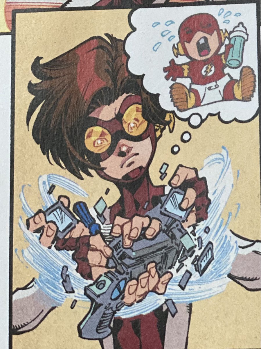 lcandelario0650's tweet photo. Can we take a moment to appreciate that @MarkWaid is the best person to write Bart Allen aka Impulse. The story was so funny in a wholesome, light hearted way. Bart is funny, impulsive, yet smart and a good hero. Baby Flash crying, hilarious π #theflash800 #bartallenimpulse https://t.co/euy8XTmZYI