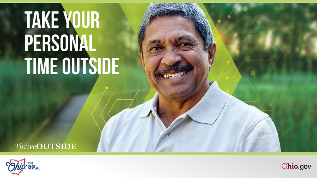 ohgov's tweet photo. Spending 15 minutes in nature on a regular basis can lower stress, boost mood, and improve your sense of well-being. @OhioMHAS and @OhioDNR invite you to #ThriveOutside in Ohio.
https://t.co/YGPIPYFshv
#OhioTheHeartOfItAll https://t.co/tOMmmFbIN1