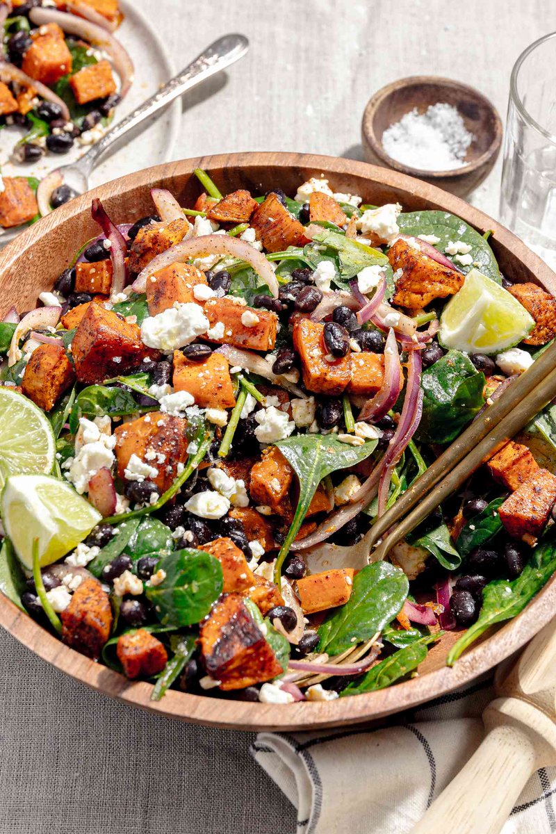 If you love sweet potatoes, then this salad #recipe is for you. #foodinspiration  cpix.me/a/171289992