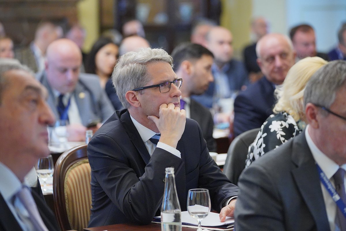 🇬🇪🇸🇰 Mikheil Khidureli, the CEO of Enterprise Georgia,attended the Georgian-Slovak business forum in Slovakia.

The agency's CEO delivered a presentation on Georgia's business climate, investment prospects, and the instruments promoting foreign investments in Georgia.