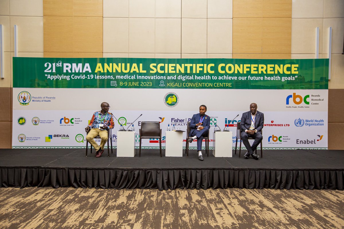 Panel 6: Discussing about Doctors’ health and welfare
and retention strategy for a more and resilient healthcare system. #RMA21 #digitalhealth <a href="/RBCRwanda/">Rwanda Biomedical Centre</a>