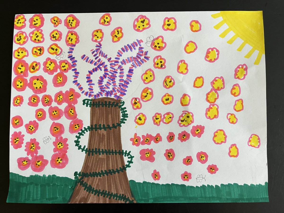 MsArchilaART's tweet photo. As a muralist, I’m always looking for the next generation of public artists. 
This week, I asked my students that if they were given a wall in Red Bank, what mural would they design for our lovely little town? We had a contest for each grade and these are the 4th grade winners. https://t.co/P8VA6azwvx