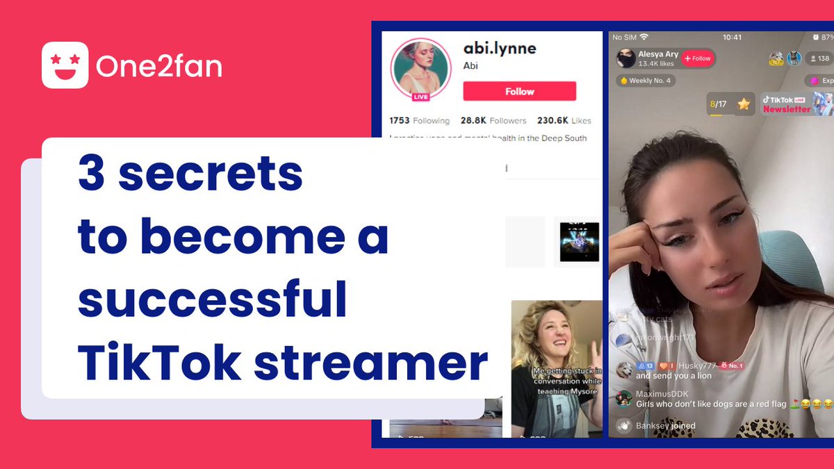 🚀 How to become a successful #TikTok streamer?

Going LIVE is not the only thing you should do to become popular. There are 3 more secrets that will help you to reach new heights.

Discover them in our latest article: blog.one2fan.com/blog/tpost/5ms…

#ContentCreator #stream  #tiktoktips
