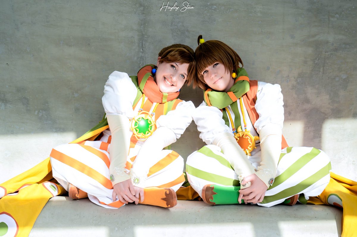 Twinsies! 

Photo by HayleySteinPhoto back at AMKE! This is one of my faves!
Palom with Dali-Lamb as my adorable sister, Porom. 💖
#FinalFantasyIV #cosplay #animemilwaukee