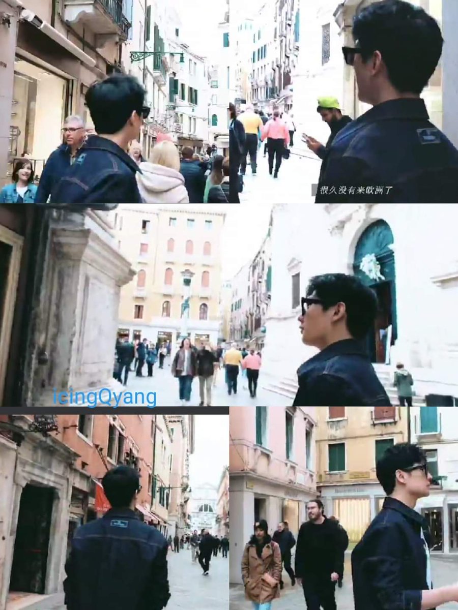 #veniceblog part 1. #YangYang杨洋 walks the narrow ancient streets of  Venice checking out stores and places he remembers visiting. #venetianadventure side trip.