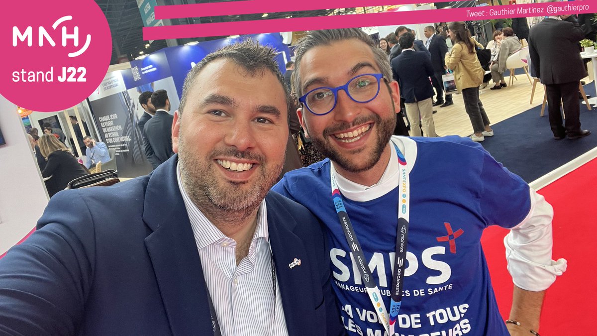 #SANTEXPO | Visite du dynamique @C_Triballeau du @SMPS_national - région Pays-de-la-Loire qui organisera le 24 novembre une journée régionale du Syndicat des Manageurs Publics de Santé à Angers, à laquelle les équipes de la @MNHmutuelle participeront. 🔗 smpsante.fr/annuaire_regio…