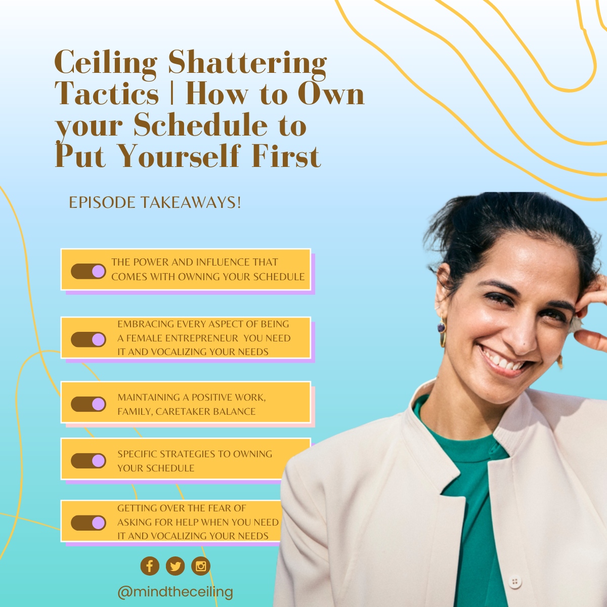 Most of us know that maintaining a positive work-life balance is harder said than done. How does one go about owning their schedule to reflect their top priorities?  

Watch/Listen to this episode:

Youtube: youtube.com/watch?v=xUhB2d…