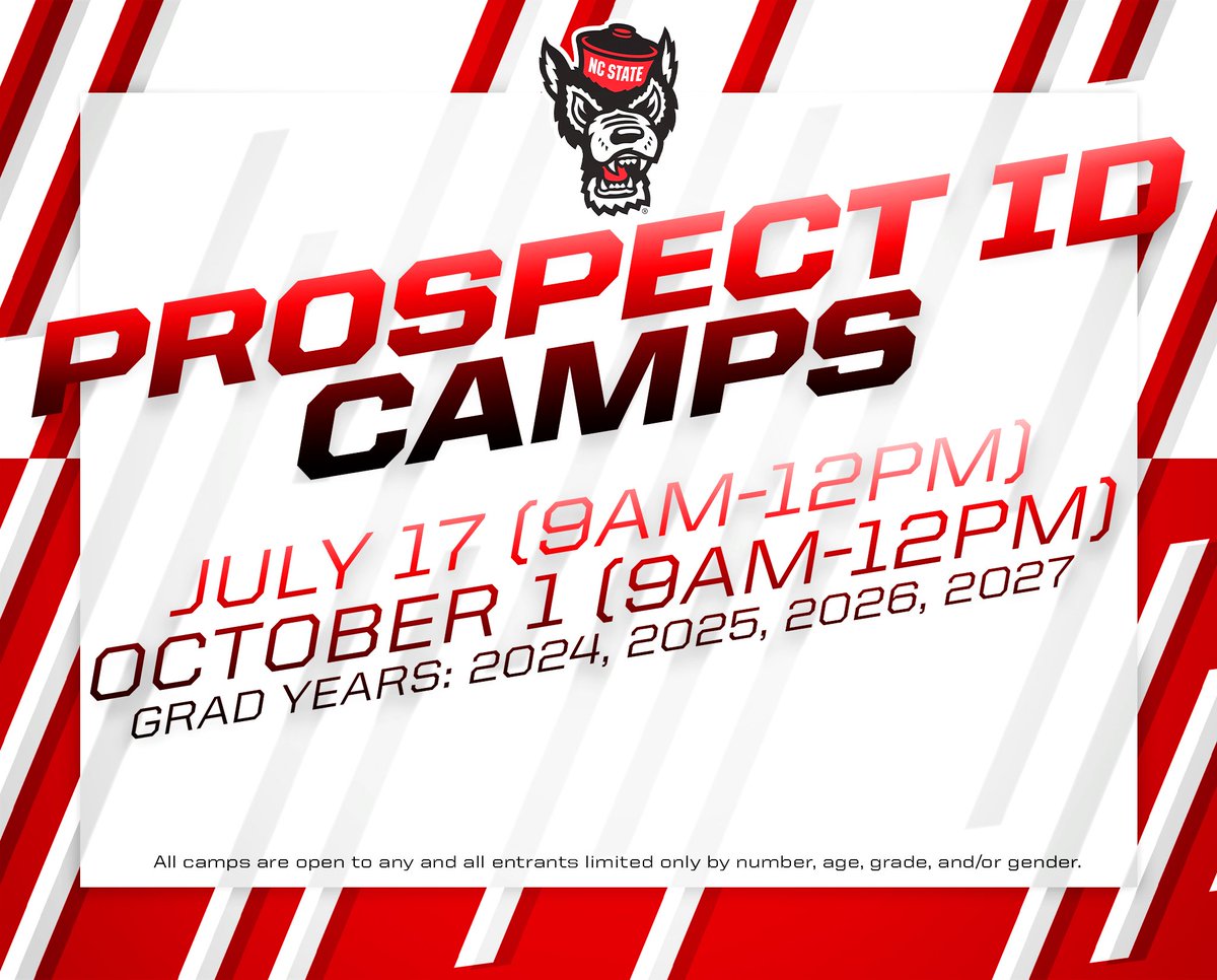 Just a little over one month away before our first Prospect ID camp! Register ⬇️

🔗: wolfpacksoccerseries.com