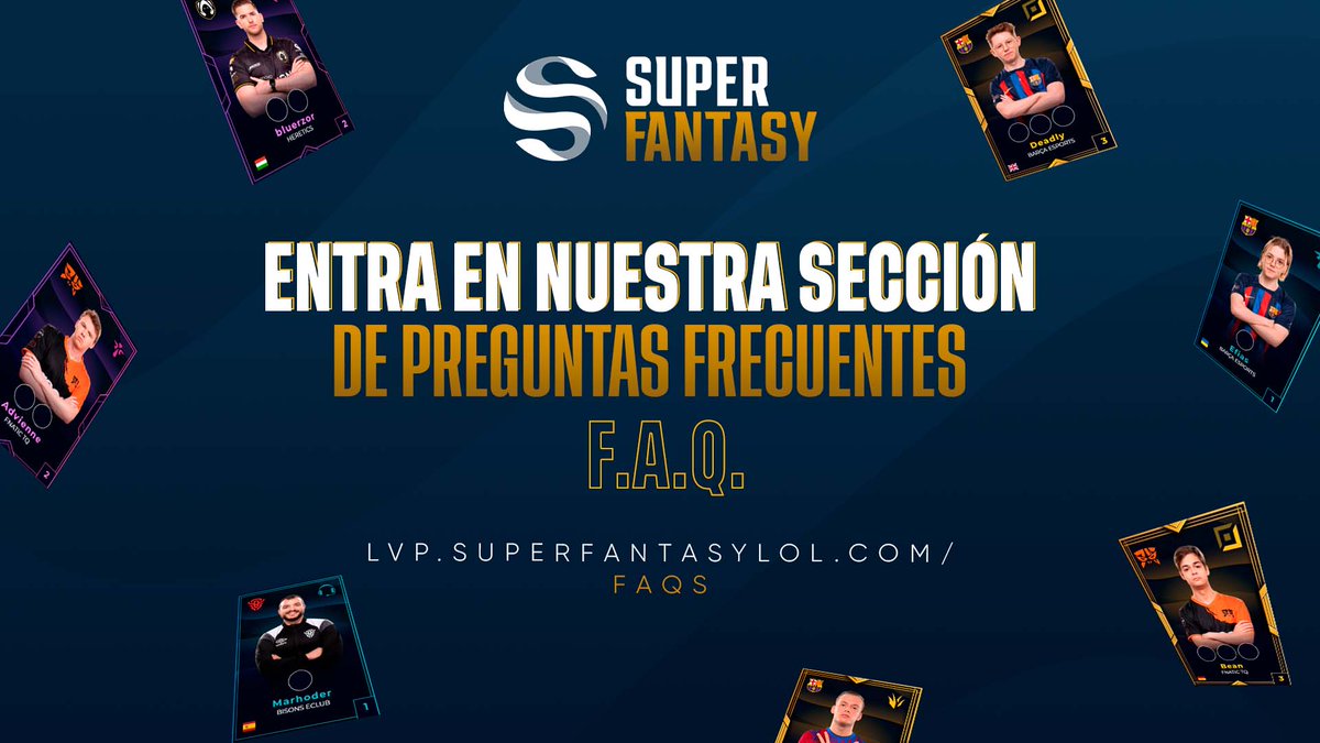 ¿Tienes dudas sobre los objetos? ¿Quieres preparar tu mejor roster para la jornada 5 de #SuperligaLoL?

Entra en nuestra sección de preguntas frecuentes y conviértete en un experto del Fantasy😎

➡️superfantasylol.com/faqs/
