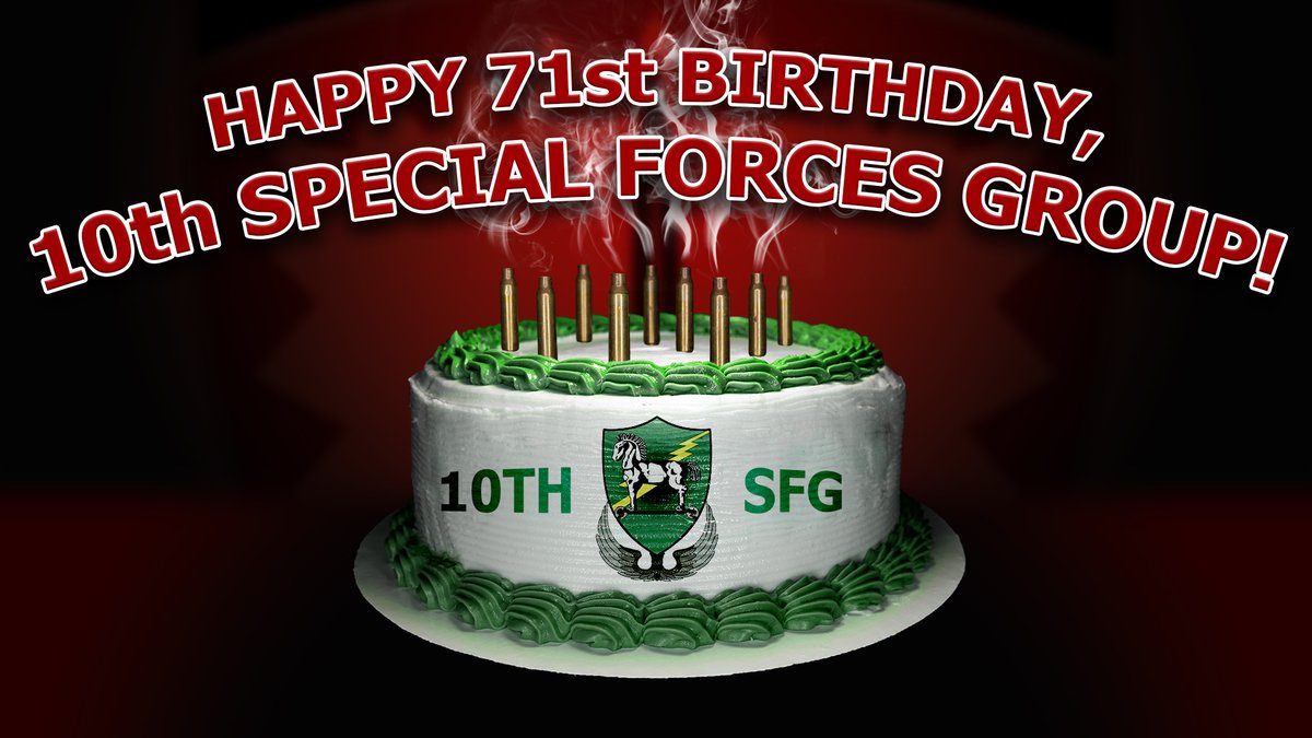 The U.S. Army’s 10th Special Forces Group (Airborne) takes the cake!  Since 1952, 10th SFG #GreenBerets have been #AlwaysTraining to defeat #NATO adversaries with #SpecialTactics.