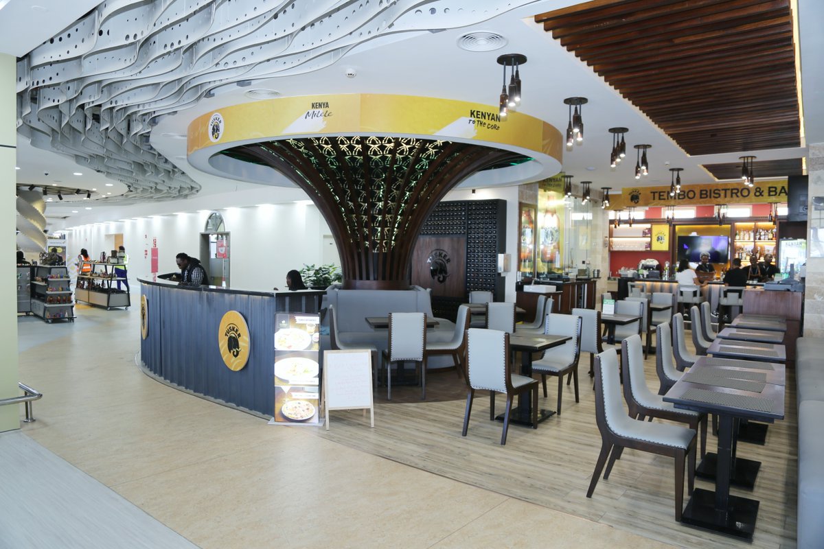 KenyaAirports's tweet photo. Happy Friday friends 🥳! Great vibes await you at Tembo Bistro & Bar at #JKIA's #NewLookT1BC, Gate 7.
Whether you're traveling for business or leisure, make sure to indulge in a refreshing drink 🍻 & experience the vibrant atmosphere. #TerminalChange #JKIAHubExperience https://t.co/GI06avoAZQ