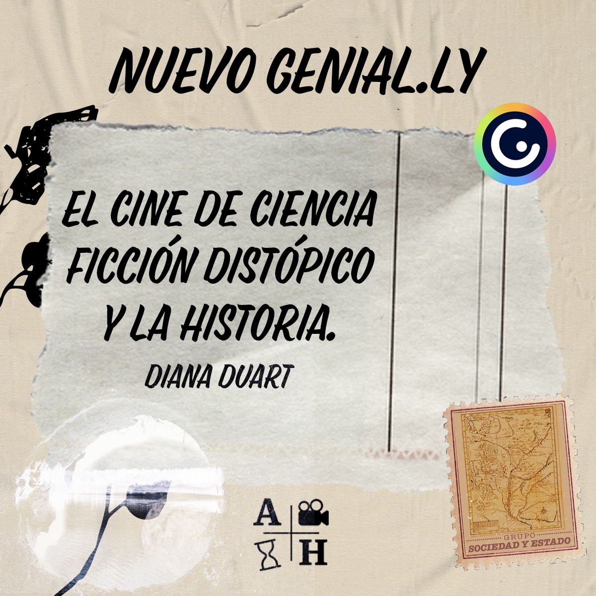 Hoy en Aportes: El cine de ciencia ficción distópico y la Historia | Diana Duart | Cap.2 | Historias Globales. En Genial.ly. 
aportesdelahistoria.com.ar/el-cine-de-cie…

@unmdp_oficial⁣
<a href="/fhunmdp/">Facultad de Humanidades UNMDP</a>
⁣<a href="/cehisunmdp/">Centro de Estudios Históricos (CEHis)</a>
⁣⁣ @inhus_conicet_unmdp⁣
<a href="/Sony/">Sony</a>
⁣ @feelworld_monitor⁣ @boyaaudio⁣
