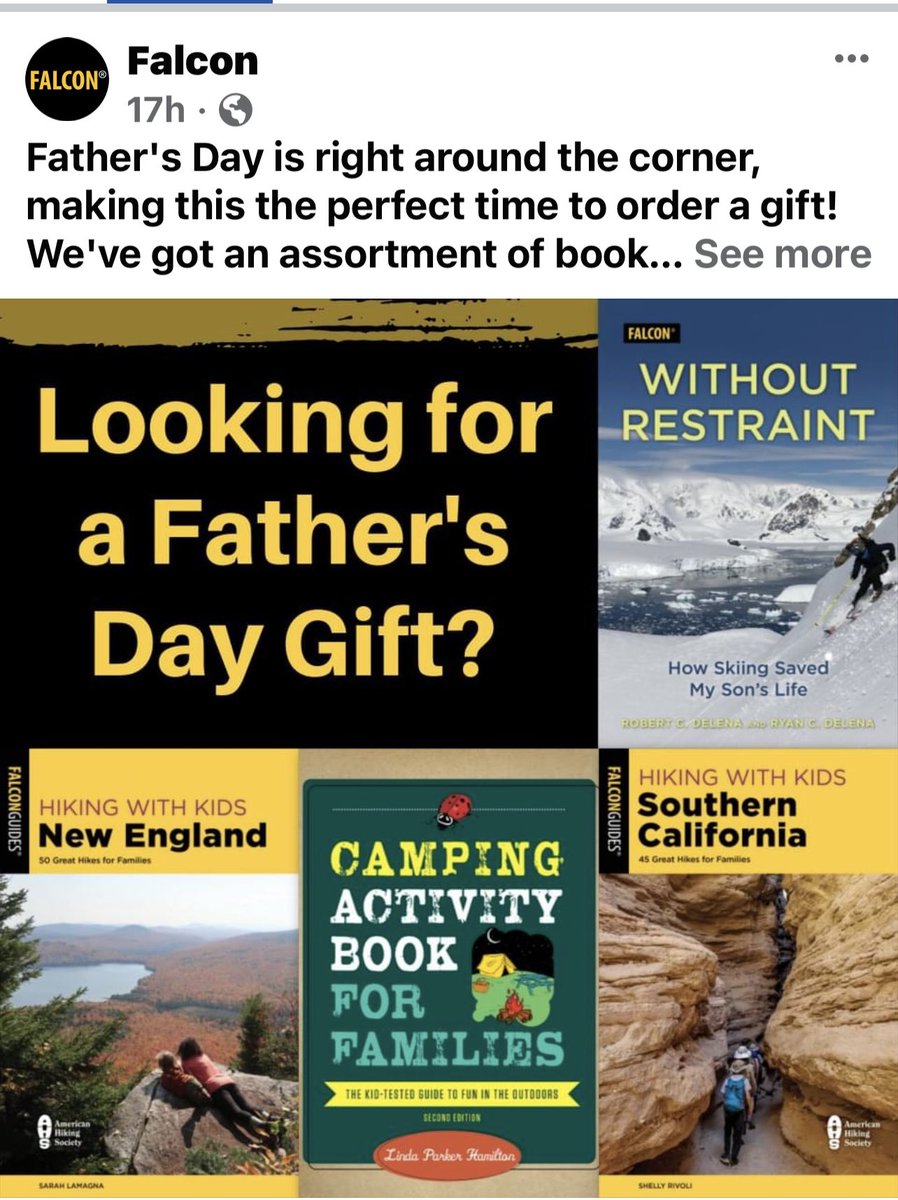 delena_robert's tweet photo. Thank you @FalconGuides @GlobePequot @RLPGBooks for sharing my parenting journey. My son @RyanDeLena1 has a life story that may be unique but is relatable to all parents, and dad will appreciate it much more than golf balls or underwear. #withoutrestraint #FathersDay2023 @PeakFatherhood @BldgBetterDads @WORestraintbook @autismspeaks
