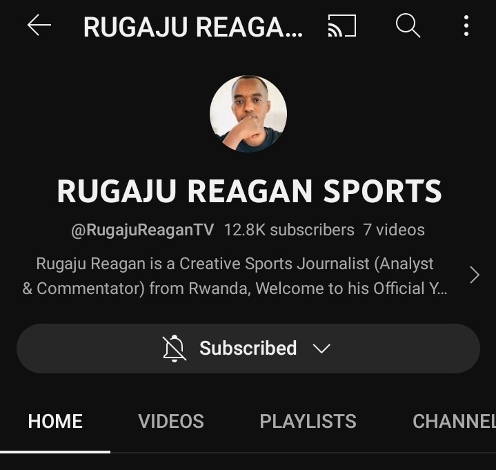 Iminsi ibiri yonyine afungiye YouTube channel, Umunyamakuru Rugaju reagan yujuje 12k subscribers! uyu muhungu arakunzwe kabisa, abantu bafite YouTube channel Barabyumva Ukuntu birenze. 🙌🏾