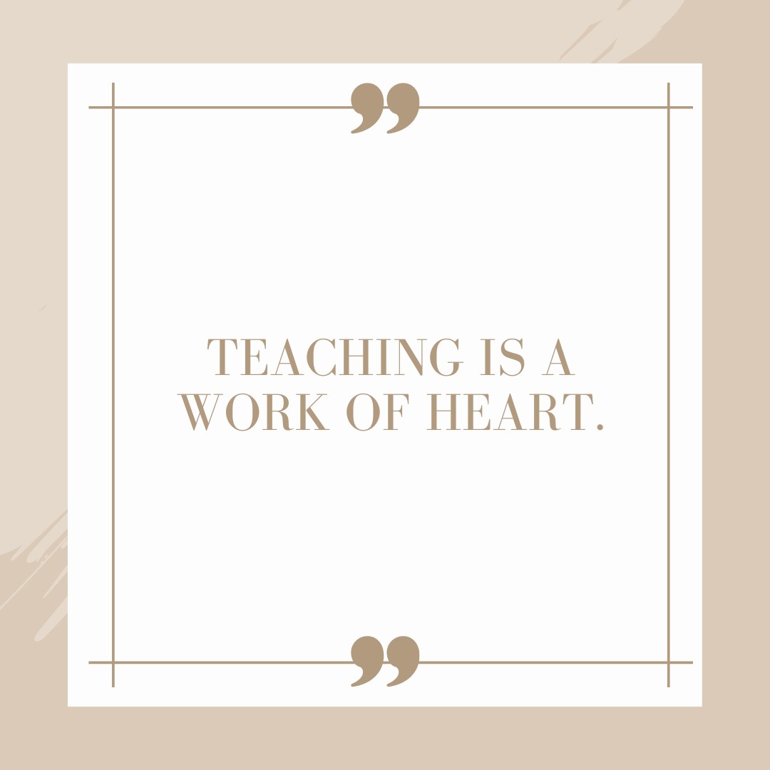 Teaching is a work of heart. ❤️ Pouring love, dedication, and compassion into every lesson. #WorkOfHeart #DedicatedTeacher