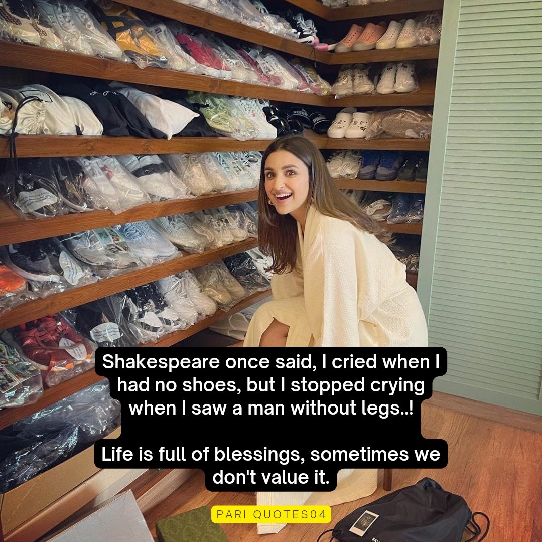 For more motivation follow @parinee32897859 . . . . @parineetichopra #ParineetiChopra #parineetian #parikeparizaade #sneakerhead #sneakercollection