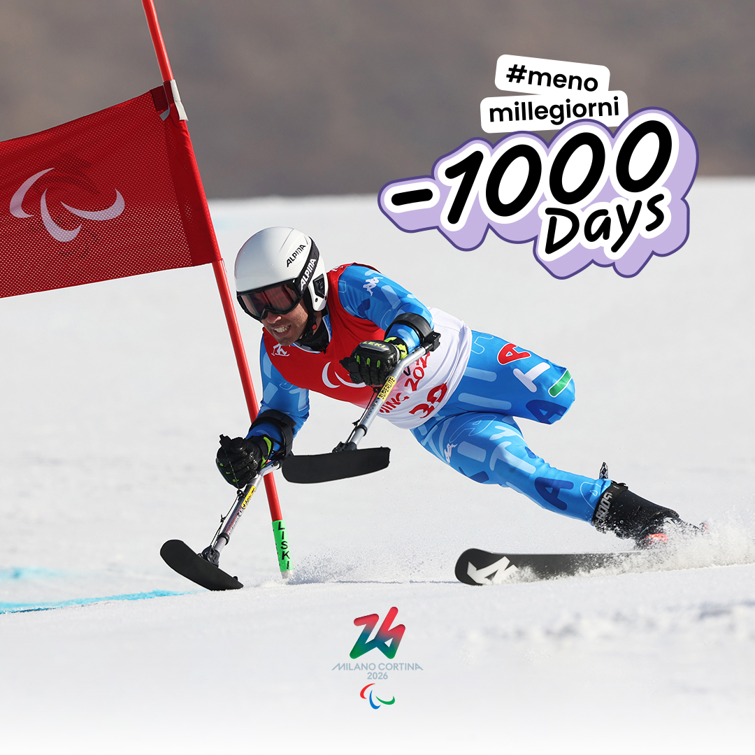 ⏰Tic tac, tic tac

Less and less to go before the #Paralympics of #MilanoCortina2026:
Only 1️⃣0️⃣0️⃣0️⃣ days left!

#1000milanocortina2026 #WinterParalympics @CIPnotizie  @Paralympics