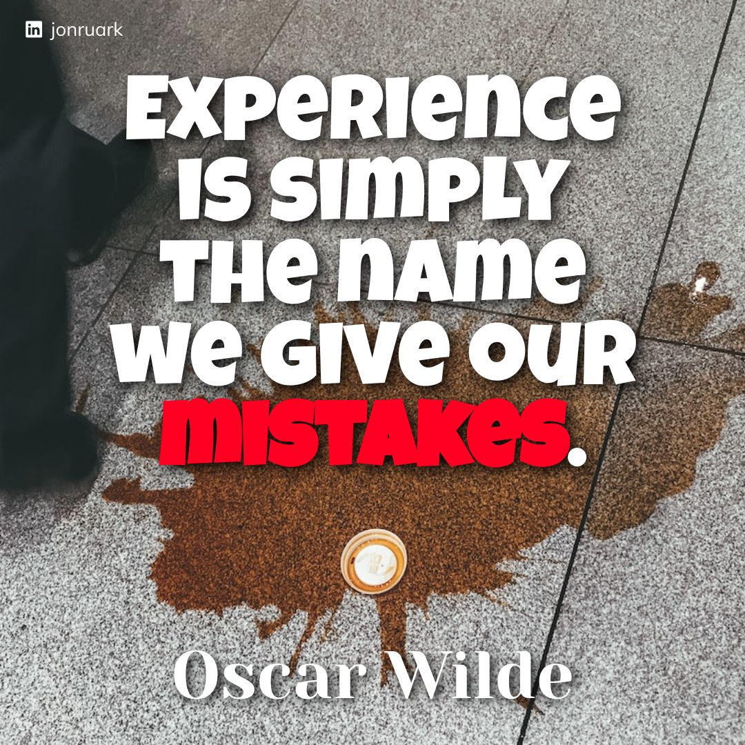 Knowing this, I laugh inside whenever they say they have over 20+ years of "experience!"
