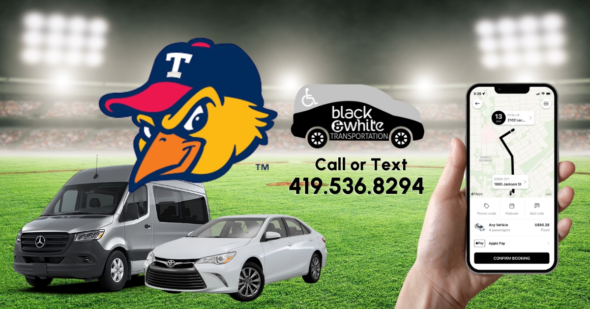 We're proud sponsors of the @MudHens. Call #BWTransportation to get to the games or bars safely on game day: bit.ly/3ViVGNP 

#UToledo #Mudhens #OhioTransportation #Accessible #AccessibleTravel #NonEmergencyMedicalTransportation #NEMT #NEMTOhio #Toledo #Ohio