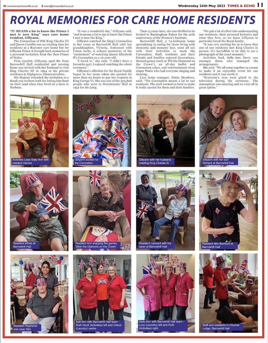 Barrowhill1's tweet photo. Our Coronation celebrations were featured in the @TimesandEcho. 🙂 https://t.co/SUDJOdtPTH