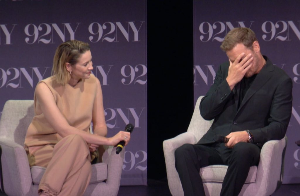 Geez we’ve had some hilarious moments during panels over the years.

I’d say it is definitely 50/50 as far as who’s to blame.

#samheughan
#CaitrionaBalfe 
#Outlander
