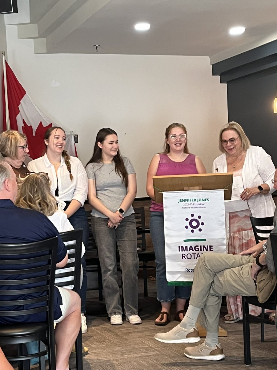 ParkRotary's tweet photo. Thank you St. Albert Rotary Club who came toshare a presentation regarding regarding the PROS and CONS of sponsoring a student exchange at breakfast. https://t.co/1tDOIo99RW