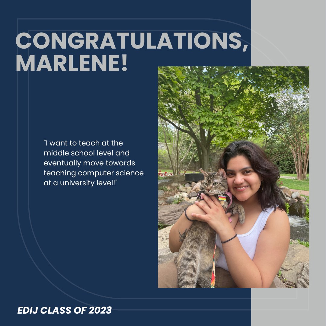 EDIJ_GU's tweet photo. Congratulations Marlene! #EDIJClassOf2023 🎓✨💙 https://t.co/tNtGJVzFdW