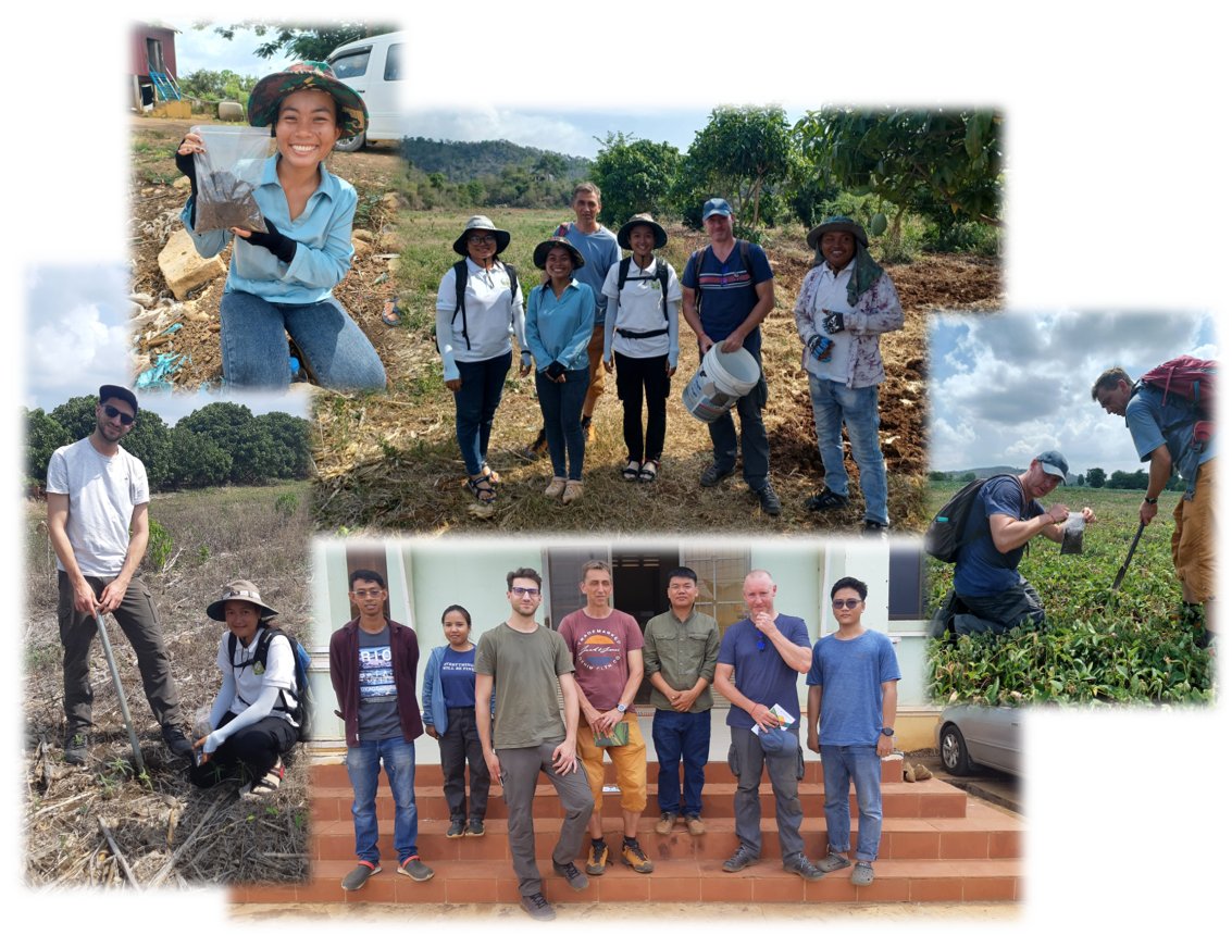 Retour en images📷 Mission de terrain réalisée par l'équipe FEST pour l’étude de la #pollution des #sols par les #plastiques dans les #écosystèmes agricoles au #Cambodge (collab. @ird_fr , ITC , CARDI, @Cirad )