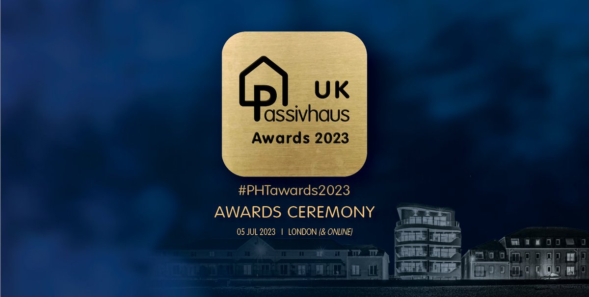PassivhausTrust's tweet photo. You are invited to the 2023 UK #Passivhaus Awards Ceremony #PHTawards2023
Join us in celebrating the best UK #Passivhouse projects!
📆Wed 05 July
⏰2 pm - 6pm
📍Online [Limited inperson tix for #PHTmembers]
🔗https://t.co/pFb8y3bJ4E

#BuildingPerformance #FridayFeeling https://t.co/JNToqrRBUz