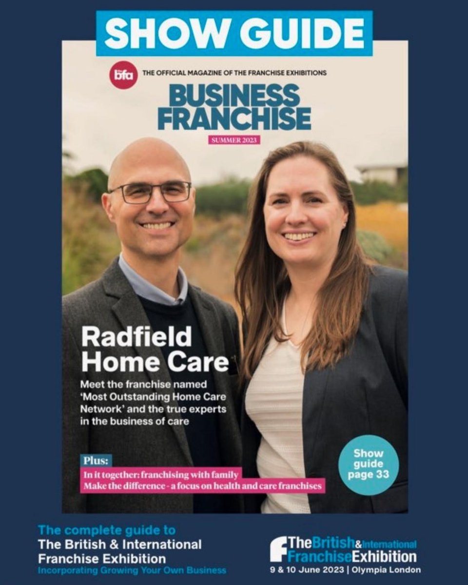 Radfield Home Care Franchising (@radfielduk) on Twitter photo Don't miss our founder, Alex Green taking to the main stage today
📍#BIFE2023 @olympia_london
⏰1:45pm
📅10/06/23
Alex will join <a href="/PitmanTraining/">Pitman Training</a> and <a href="/mooboo_uk/">Mooboo</a> to discuss - ‘What to expect from your franchisor’
#FranchiseOpportunities #Franchise bit.ly/42ZEXC8 Don't miss our founder, Alex Green taking to the main stage today
📍#BIFE2023 @olympia_london
⏰1:45pm
📅10/06/23
Alex will join <a href="/PitmanTraining/">Pitman Training</a> and <a href="/mooboo_uk/">Mooboo</a> to discuss - ‘What to expect from your franchisor’
#FranchiseOpportunities #Franchise bit.ly/42ZEXC8