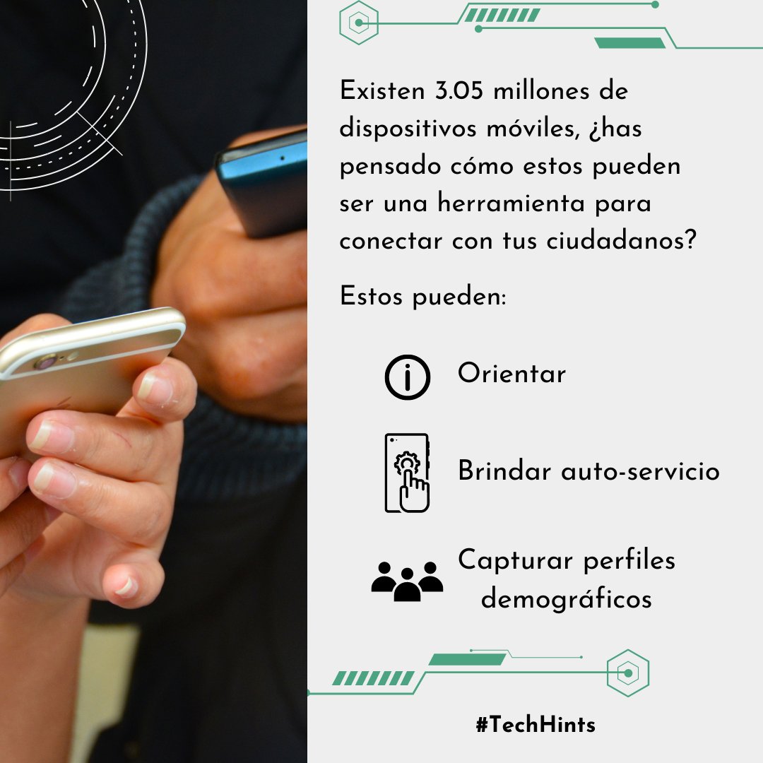 GranicusLAC's tweet image. 🔎 ¿Sabías que existen 3.05 millones de dispositivos móviles en el mundo? 🌐 Esta increíble cantidad de smartphones y tablets representan una oportunidad única para establecer una conexión directa con tus ciudadanos. #TechHints