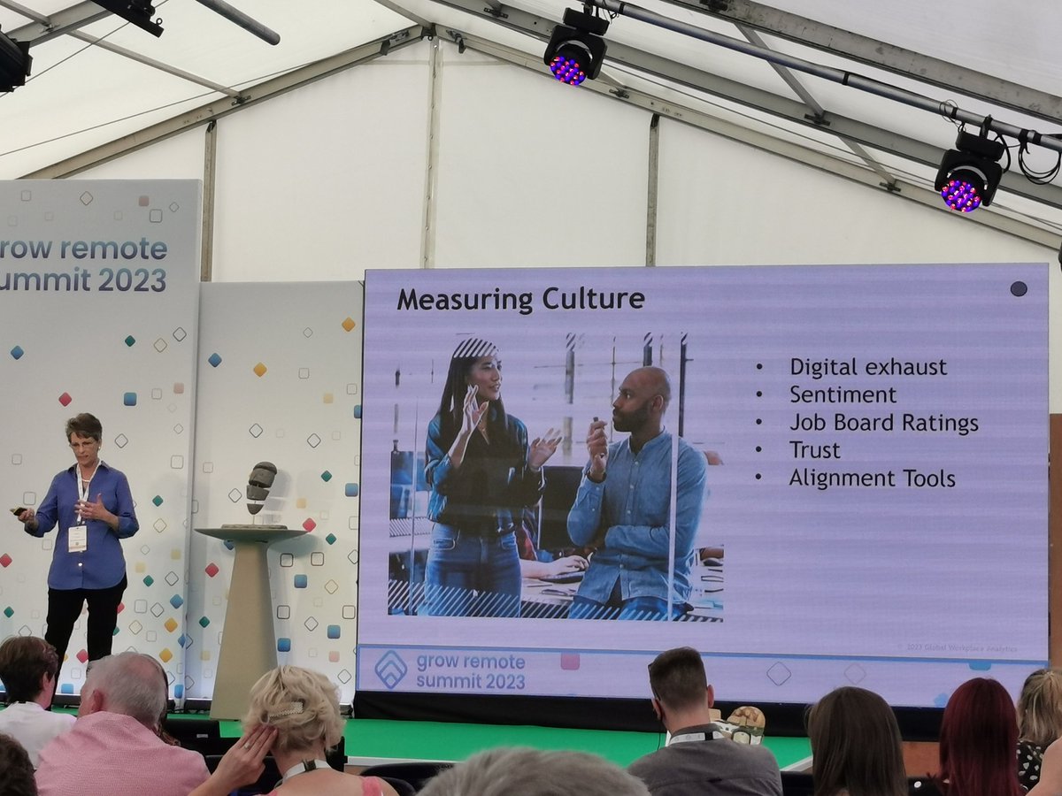 tomwillfixit's tweet photo. No disrespect to the first half of 2023 but this is my favorite talk of the year so far ... Happier people are more productive and they stay longer. @GrowRemoteIrl #makeremotework https://t.co/xI5IQcsHtL