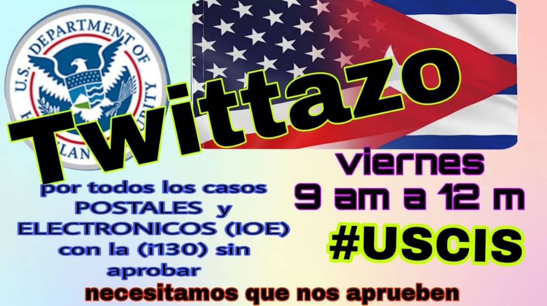 Necesitamos aprobación de la i130 casos pendientes de muchos años para que podamos participar en las nuevas invitaciones al programa parol .
#i.130sinaprobar
#Casospostales
#Casoselectronicos
#CFRP
<a href="/USCIS/">USCIS</a> 
@USCISCalifornia
<a href="/USCIS_es/">USCIS Español</a>