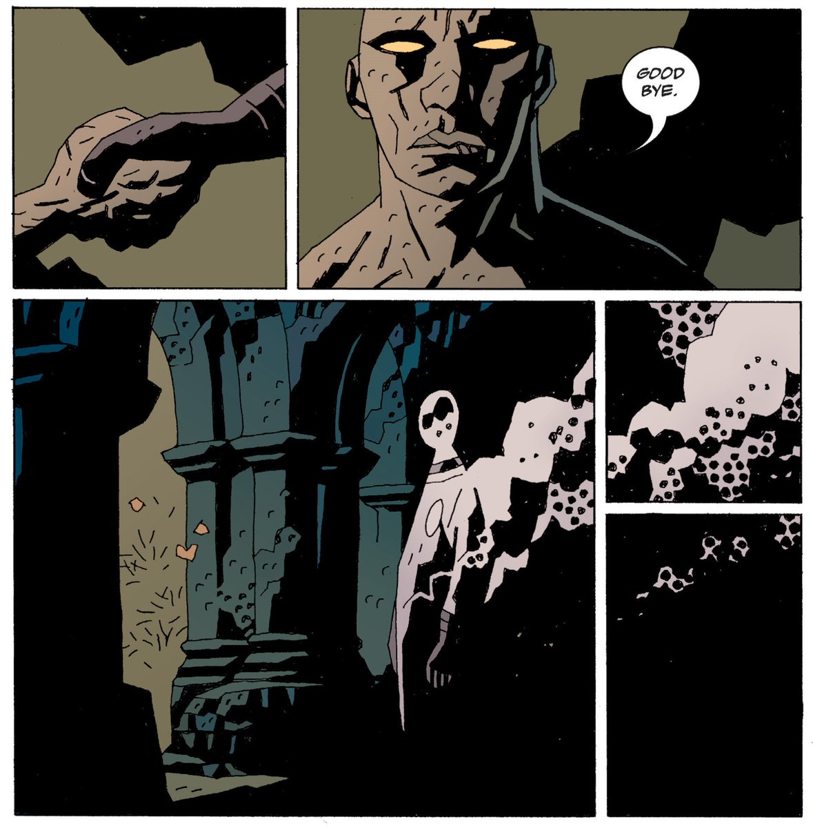 BPRDPanel's tweet photo. Good bye.🤍

B.P.R.D. - The Universal Machine

by @artofmmignola, Guy Davis &amp; John Arcudi

(5 panels) https://t.co/wRaupx9giV