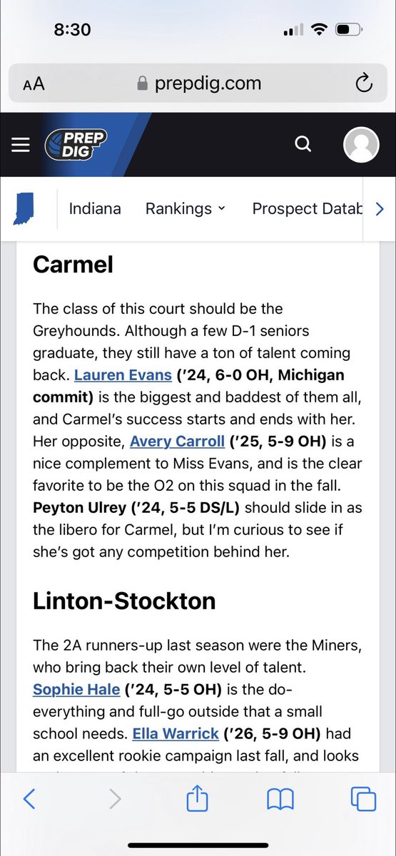 Avery Carroll (@averycarroll110) on Twitter photo Thanks Prepdig for the mention! Looking forward to playing with my Butler commit @laureneevvans and Peyton this fall!! <a href="/CarmelHoundsVB/">Carmel Girls VB</a> Thanks Prepdig for the mention! Looking forward to playing with my Butler commit @laureneevvans and Peyton this fall!! <a href="/CarmelHoundsVB/">Carmel Girls VB</a>
