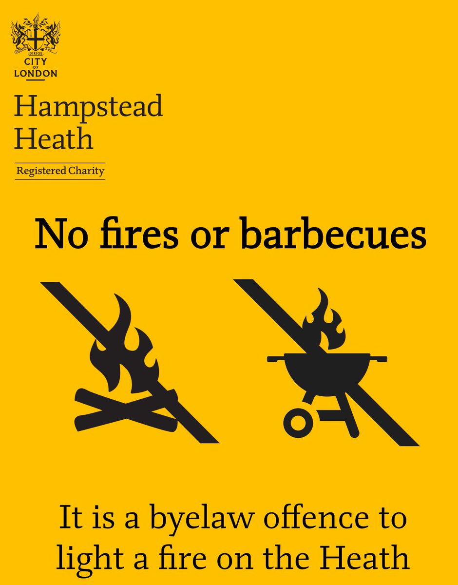 It's perfect picnic weather at the moment but please don't consider lighting a bonfire or barbecue (fires are prohibited by our byelaws) on the Heath. Wildfire can spread very quickly and is devastating to plants, trees, wildlife, human life and property.
